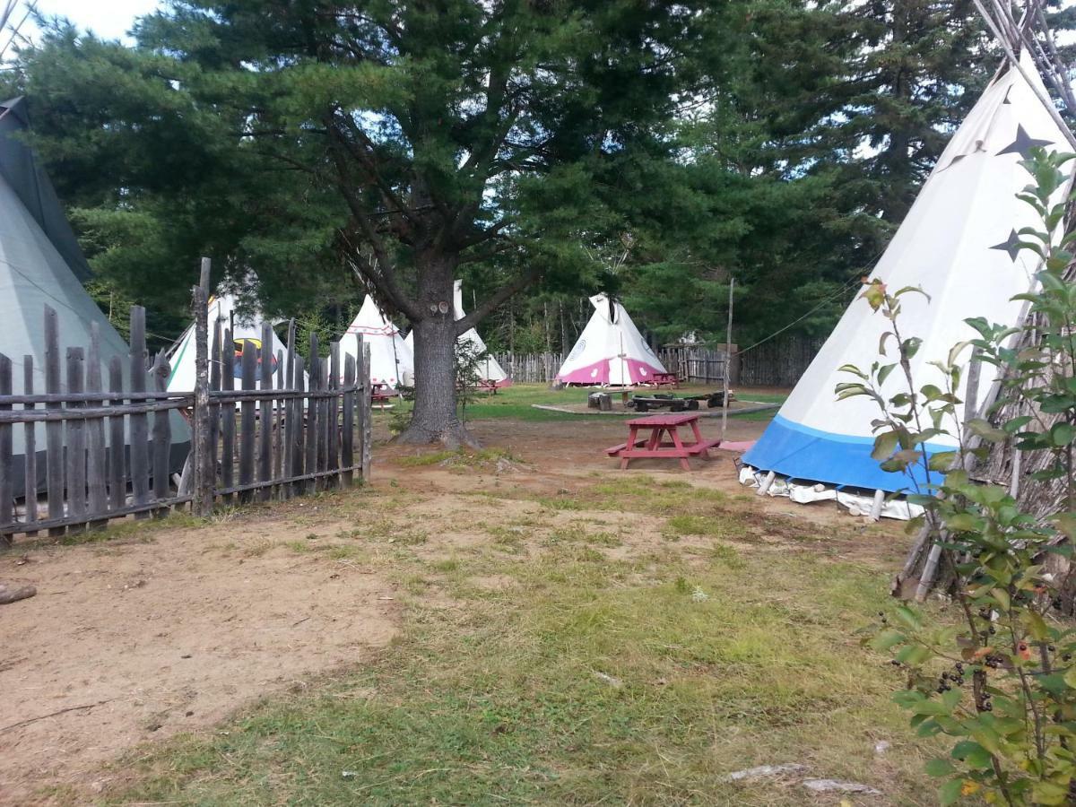 L'Auberge Refuge Du Trappeur Saint-Mathieu-du-Parc Exterior foto
